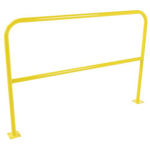 Traffic Hoop Barriers - Plate Mounted - 38mm Diameter - Manutan Expert