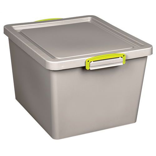 Really Useful Grey Storage Boxes - 33.5-62L - Fully Recycled Plastic