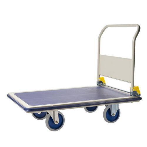 Steel Flatbed Platform Trolley - 150-500kg Capacity -Material Handling Steel Flatbed Platform Trolley - 150-500kg Capacity -Material Handling