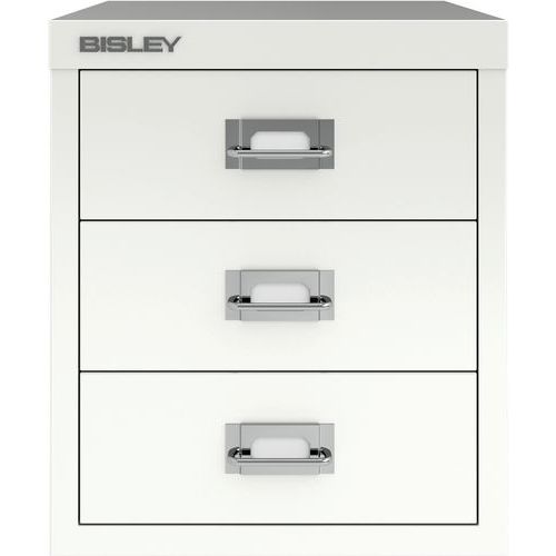Bisley Metal Office Filing Cabinet - 3 Drawers - Various Colours