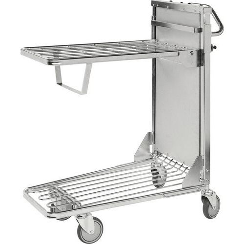 Folding Steel Shop Trolley - Ergonomic - 300kg Capacity - Kongamek Folding Steel Shop Trolley - Ergonomic - 300kg Capacity - Kongamek