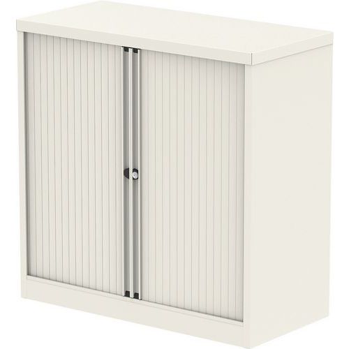 Small Office Cupboards With Tambour Doors - 100 cm High - Bisley