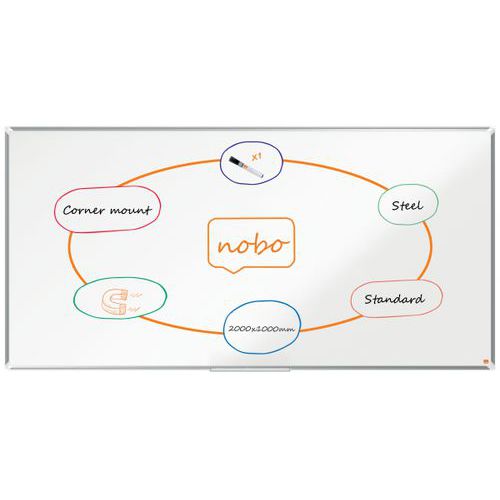 Nano Clean coated steel whiteboard - Premium Plus - Nobo