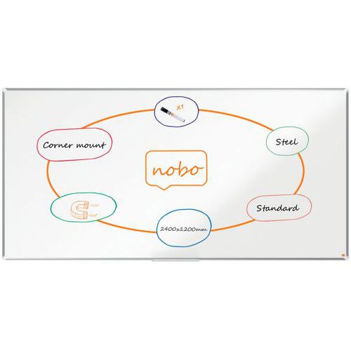 Nano Clean coated steel whiteboard - Premium Plus - Nobo
