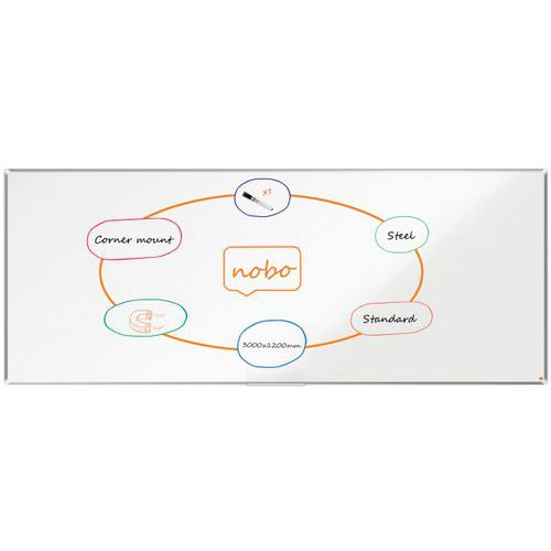 Nano Clean coated steel whiteboard - Premium Plus - Nobo