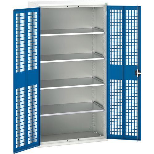 Bott Verso 4 Shelf Ventilated Metal Storage Cupboard WxD 1050x550mm