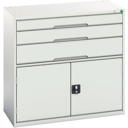 Bott Verso 1 Shelf Multi-Drawer Combined Metal Tool Cabinet 1000x1050mm