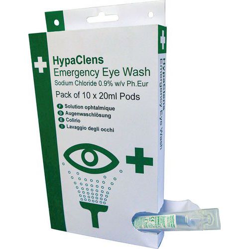 Small Wall Mounted Eye Wash Pod - Safety First Aid HypaClens Small Wall Mounted Eye Wash Pod - Safety First Aid HypaClens