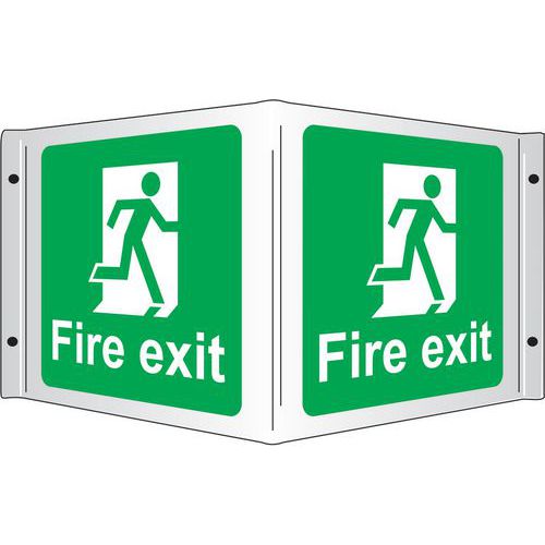 Fire Exit 3D Projecting Sign - Safety First Aid Signage Fire Exit 3D Projecting Sign - Safety First Aid Signage