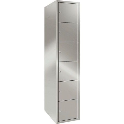 Hygienic Stainless Steel Lockers - 1-6 Door - Secure Storage - Elite