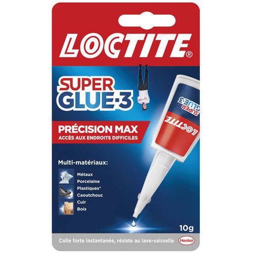 Super Glue 3 cyanoacrylate adhesive - Mega accuracy - 10 g - Loctite