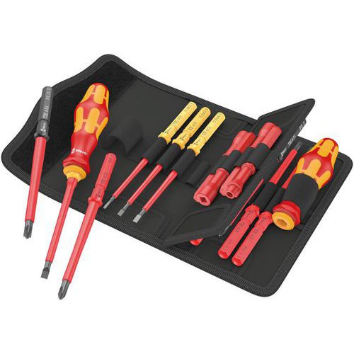 18-piece bit set with blades - KK VDE 18 Universal 2 - Wera