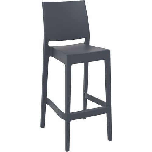 Plastic Bar Stool - Indoor/Outdoor - Stackable - Seat Height 75cm -Zap
