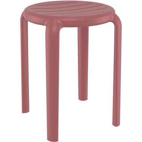 Tom Low Stool –Weather-Resistant, Stackable, Multiple Colours - Zap