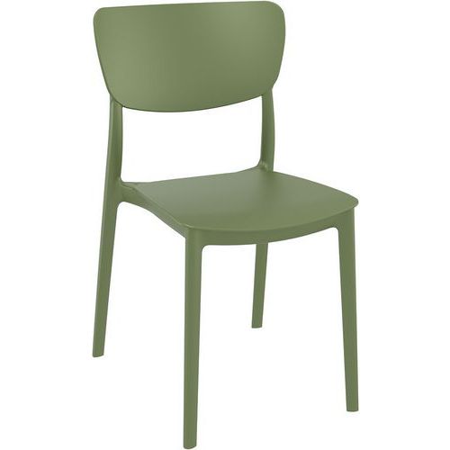 Monna Side Chair –Weather-Resistant, Stackable, Multiple Colours - Zap