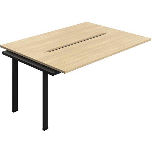 2-Person Bench Extension Accessory With Cut Out - 1600x600mm - Synergy