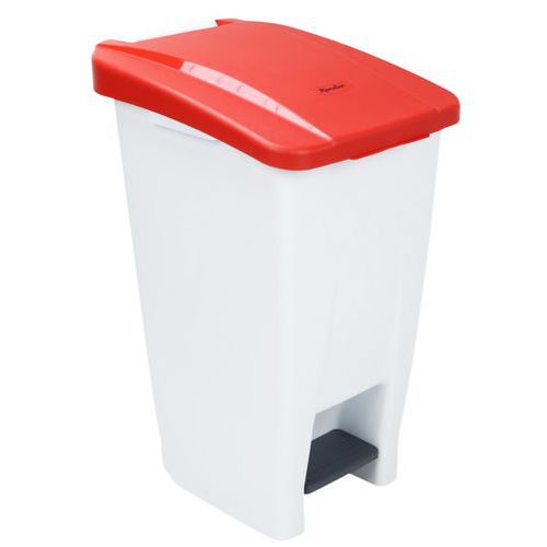 Plastic Mobile Pedal Bin - 60-Litre Capacity - Food Waste - Manutan Expert