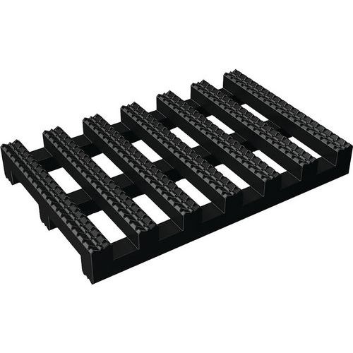 Black/Yellow/Grey Trackway/Walkway Mats - 60-122cm Wide - Plastex