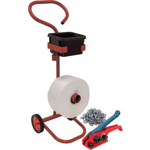 600m Woven Polyester Pallet Strapping Kit - Safeguard