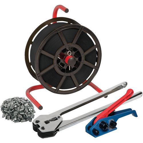 Polypropylene Pallet Strapping Kit With Static Dispenser - Safeguard Polypropylene Pallet Strapping Kit With Static Dispenser - Safeguard