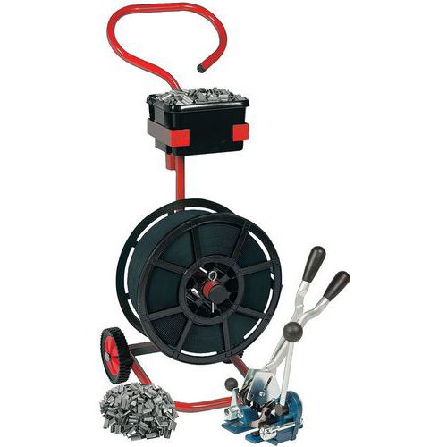 Polypropylene Pallet Strapping Kit With Mobile Dispenser - Safeguard Polypropylene Pallet Strapping Kit With Mobile Dispenser - Safeguard