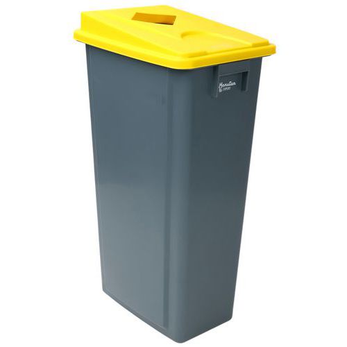 Selective-sorting bin and lid, 60 or 80 L - Manutan Expert