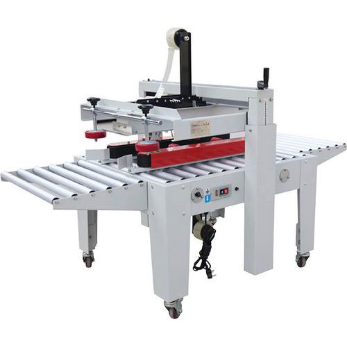 Semi-Automatic Carton Sealer For Uniform Sizes - Side Belt Driven Semi-Automatic Carton Sealer For Uniform Sizes - Side Belt Driven