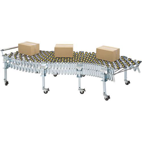 Flexible Outfeed Conveyor Belt Packaging System With Roller Chain Flexible Outfeed Conveyor Belt Packaging System With Roller Chain