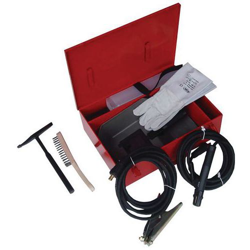 Pramac Complete Welding Kit - Mask, Gloves, Brushes, Hammer - Cables