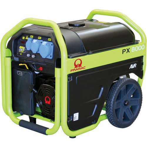 Pramac PX8000 Portable Petrol 6 KVA Generator - OHV Engine - 230/115V