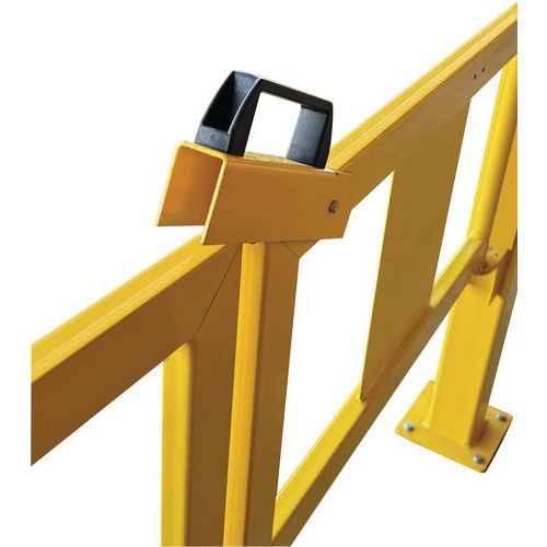 Yellow Safety Barrier Gate Latch Accessory - Indoor use - BLACK BULL