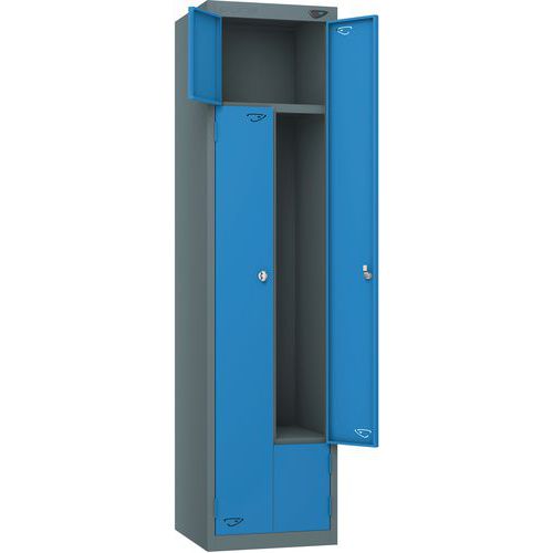 Carbon Zero Z Style Locker - 1800x380x450mm - Cam Locks - Pure Prime