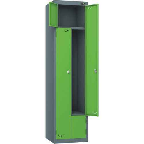 Carbon Zero Z Style Locker - 1800x380x450mm - Cam Locks - Pure Prime