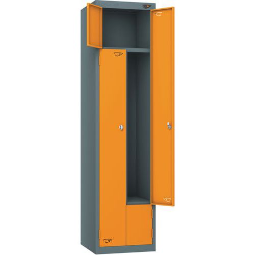 Carbon Zero Z Style Locker - 1800x380x450mm - Cam Locks - Pure Prime