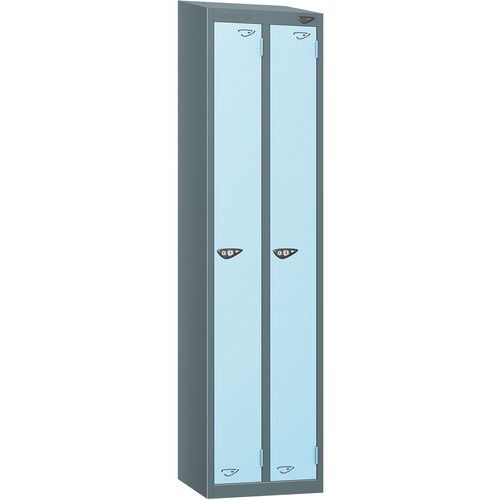Carbon Zero Sloped Twin Locker Nest - 1800x450x450mm - Cam Lock - Pure