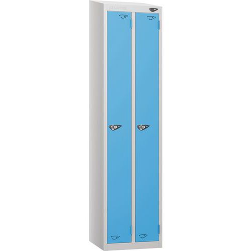 Carbon Zero Sloped Twin Locker Nest - 1800x450x450mm - Hasp Lock -Pure