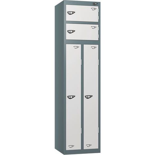 Carbon Zero 2-Person Storage Locker - 1800x450x450mm - Cam Lock - Pure