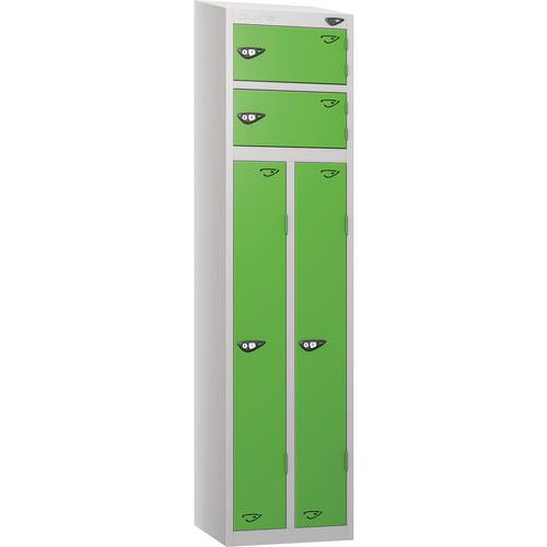 Carbon Zero Sloped 2- Person Locker - 1800x450x450mm - Cam Lock - Pure