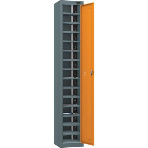 Powered Tablet Charging Locker - 1 Door 15 Tiers & 2-USBs - Pure Power