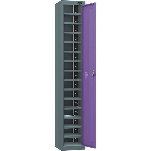 Powered Tablet Charging Locker - 1 Door 15 Tiers & 2-USBs - Pure Power