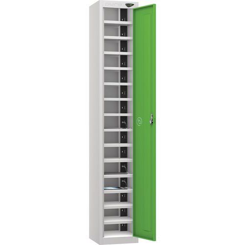 Powered Tablet Charging Locker - 1 Door 15 Tiers & 2-USBs - Pure Power