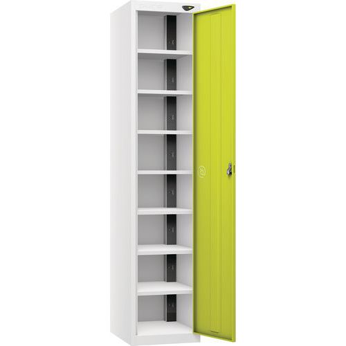 Powered Laptop Charging Locker - 1 Door 8 Tiers & 2-USBs - Pure Power