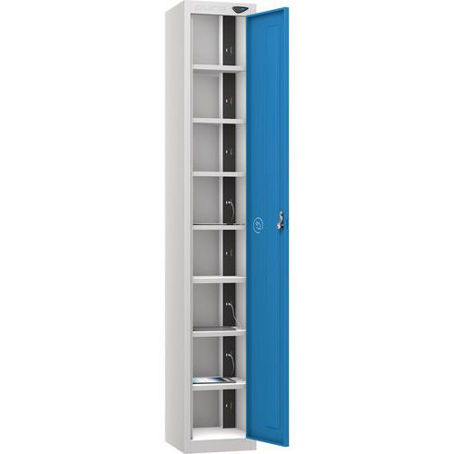 Powered Tablet Charging Locker - 1 Door 8 Tiers & 2-USBs - Pure Power