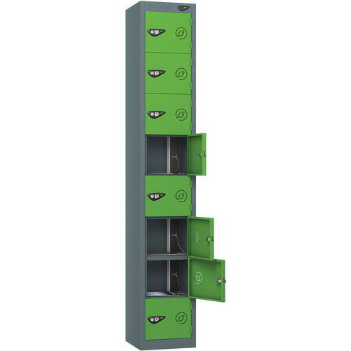 Powered Tablet Charging Locker With 8 Doors & 2-USBs - Pure Power
