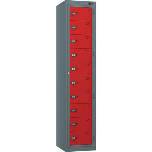 Carbon Zero 10-Door Garment/PPE Collection Metal Storage Lockers -Pure