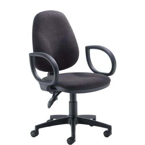 Deluxe Operator Chair - Fixed Arms & Adjustable High Back - Concept