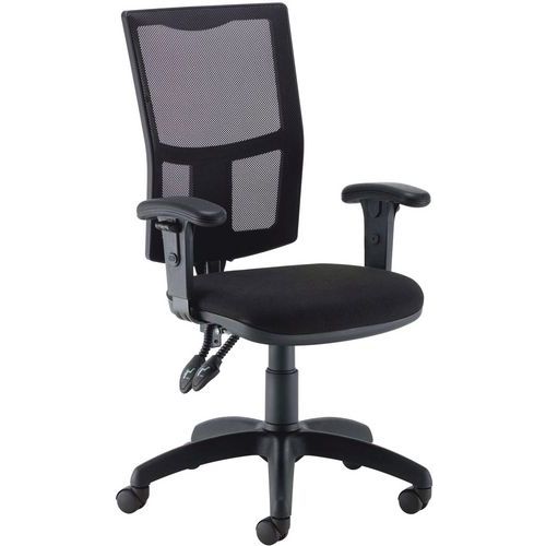 Ergonomic Operator Chair - Mesh Back - Adjustable Arms - Calypso 2