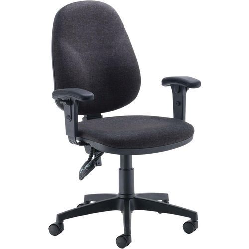 Deluxe Office Operator Chair - Adjustable Arms & High Back - Concept
