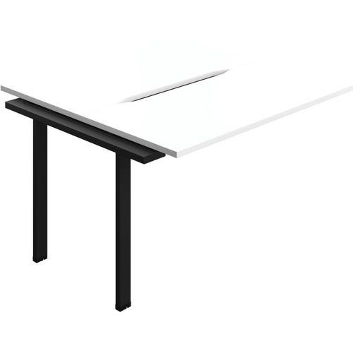 2-Person Bench Extension Accessory With Cut Out - 1200x600mm - Synergy