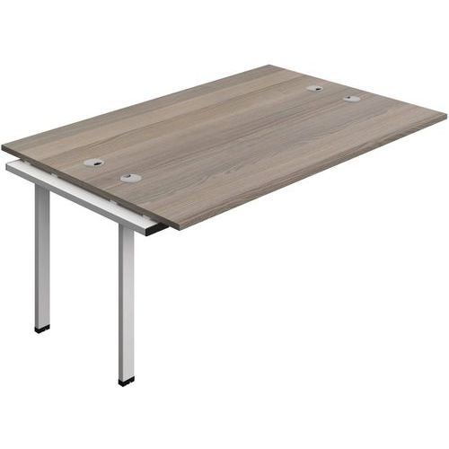 2-Person Bench Extension Accessory & Cable Ports - 1800x600mm -Synergy